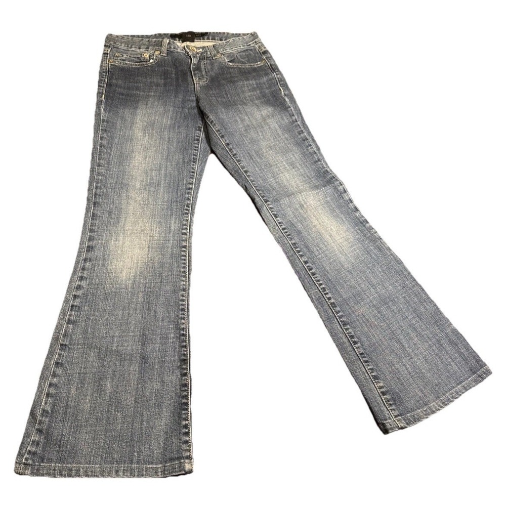 Calvin Klein Jeans Womens 26 Bootcut Flare Stretch Denim Blue Jeans Y2K